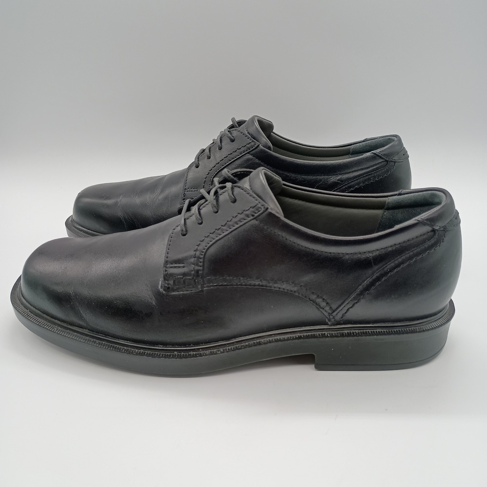 SAS Mens Ambassador Black Leather Lace Up Oxford Shoes 10.5 M Made in USA - Picture 3 of 8